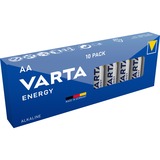 VARTA 10x AA 4106 Batterie à usage unique Alcaline Batterie à usage unique, AA, Alcaline, 1,5 V, 10 pièce(s), Bleu