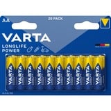 VARTA High Energy AA 20-pack Batterie à usage unique Alcaline Batterie à usage unique, Alcaline, 1,5 V, 20 pièce(s), AA