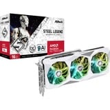 ASRock Radeon RX 7900 GRE Steel Legend GAMING OC, Carte graphique Blanc, 2x HDMI 2.1, 2x DisplayPort, RDNA 3