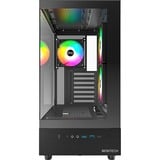 Montech  boîtier midi tower Noir | 2x USB-A | 1x USB-C | RGB | Window