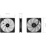 SilverStone Air Penetrator 184i ARGB, Ventilateur de boîtier Noir