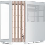 APNX  boîtier midi tower Blanc/bois | 2x USB-A | 1x USB-C | Window