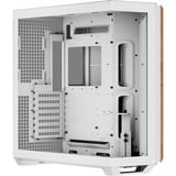 APNX  boîtier midi tower Blanc/bois | 2x USB-A | 1x USB-C | Window