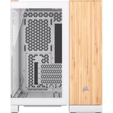 Corsair  boîtier mini tower Blanc/bois | 2x USB-A | 1x USB-C | Window