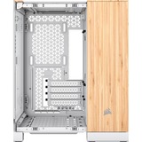 Corsair  boîtier mini tower Blanc/bois | 2x USB-A | 1x USB-C | Window