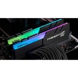 G.Skill DIMM 32 GB DDR4-4000 (2x 16 GB) Dual-Kit, Mémoire vive Noir, noir, F4-4000C18D-32GTZR, Trident Z RGB, INTEL XMP