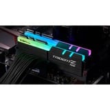 G.Skill DIMM 32 GB DDR4-4000 (2x 16 GB) Dual-Kit, Mémoire vive Noir, noir, F4-4000C18D-32GTZR, Trident Z RGB, INTEL XMP