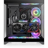 Thermaltake  boîtier midi tower Noir | 2x USB-A | 1x USB-C | Window