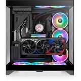 Thermaltake  boîtier midi tower Noir | 2x USB-A | 1x USB-C | Window