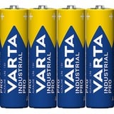 VARTA LR6 4-SP Industrial Batterie à usage unique AA Alcaline Batterie à usage unique, AA, Alcaline, 1,5 V, 4 pièce(s), Bleu