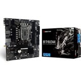 Biostar B760MX2-E, Socket 1700 carte mère Noir, RAID, Gb-LAN, Sound, µATX)