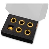 EKWB EK-Quantum Torque Compression Ring 6-Pack HDC 14, Connexion Or, 6 pièces