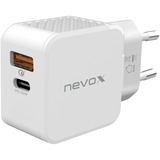 Nevox HC-2009 Blanc Intérieure, Chargeur Blanc, Intérieure, Secteur, Blanc