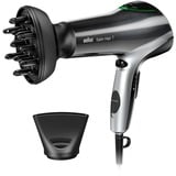 Braun Satin Hair 7 HD730, Sèche-cheveux Noir/Argent