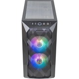 Cooler Master MasterBox TD300  boîtier mini tower Noir | 2x USB-A | RGB | Verre Trempé