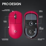 Logitech PRO X SUPERLIGHT 2, Souris gaming Magenta, 100 - 32.000 dpi