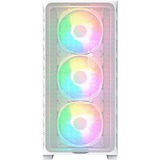 Montech  boîtier midi tower Blanc | 2x USB-A | 1x USB-C | RGB | Window