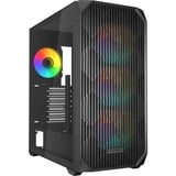 Sharkoon AK3 RGB boîtier midi tower Noir | 2x USB-A | 1x USB-C | RGB | Window