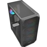 Sharkoon  boîtier midi tower Noir | 2x USB-A | 1x USB-C | RGB | Window