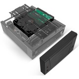 SilverStone Milo 10 boîtier HTPC Noir | 2x USB-A