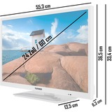 Telefunken  24" TV LED Blanc