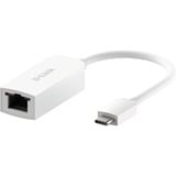 D-Link DUB-E250, Carte réseau Avec fil, USB Type-C, Ethernet, 2500 Mbit/s, Blanc