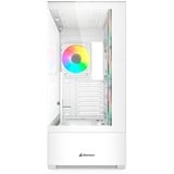 Sharkoon AK6 RGB boîtier midi tower Blanc | 2x USB-A | 1x USB-C | RGB | Window