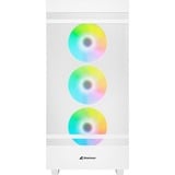 Sharkoon Rebel C50 RGB boîtier midi tower Blanc | 2x USB-A | 1x USB-C | RGB | Verre Trempé