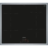 Siemens EH645BEB6E, Plaque de cuisson séparée Noir/en acier inoxydable