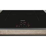 Siemens EH645BEB6E, Plaque de cuisson séparée Noir/en acier inoxydable