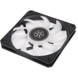 SilverStone Air Slimmer 120 ARGB , Ventilateur de boîtier Noir/transparent