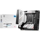 MSI MPG B760I EDGE WIFI carte mère socket 1700 Argent, RAID, 2.5 Gb-LAN, WLAN, BT, Sound, Mini-ITX