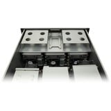 Inter-Tech  boîtier rack Noir | 2x USB-A