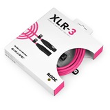 Rode Microphones XLR3M-P, Câble rose fuchsia