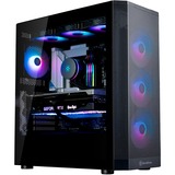 SilverStone  boîtier midi tower Noir | 2x USB-A | 1x USB-C | RGB | Window