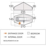 Vango TEUHELIUM000002, F10 Helium UL 2, Tente Vert foncé