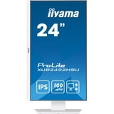 iiyama ProLite XUB2492HSU-W6 23.8" Moniteur  Blanc (mat), HDMI, DisplayPort, USB, Audio