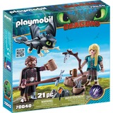 Playmobil Dragons Harold Et Astrid Avec Bebe Dragon Jouets De Construction Garcon Fille 4 An S