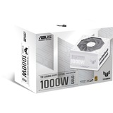 ASUS TUF Gaming 1000W Gold White Edition alimentation  Noir, 4x PCIe, gestion complète des câbles, 1x 12VHPWR