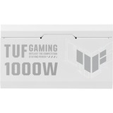 ASUS TUF Gaming 1000W Gold White Edition alimentation  Noir, 4x PCIe, gestion complète des câbles, 1x 12VHPWR