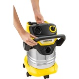 Kärcher 1.628-350.0, Aspirateur sec/humide Jaune/en acier inoxydable