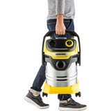 Kärcher 1.628-350.0, Aspirateur sec/humide Jaune/en acier inoxydable