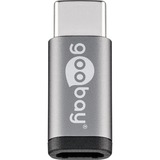 goobay 56635 changeur de genre de câble USB-C USB 2.0 Micro-Buchse (Typ B) Noir, Adaptateur Gris, USB-C, USB 2.0 Micro-Buchse (Typ B), Noir