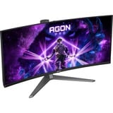 AOC  34" Moniteur gaming incurvé  Gris foncé/Noir