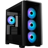 ASUS  boîtier mini tower Noir | 2x USB-A | 1x USB-C | RGB | Window