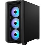 ASUS  boîtier mini tower Noir | 2x USB-A | 1x USB-C | RGB | Window