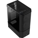 Aerocool Quantum Mesh-G-BK-V2 Midi Tower Noir, boîtier pc Noir/gris | 3x USB-A | RGB | Verre Trempé