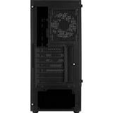 Aerocool Quantum Mesh-G-BK-V2 Midi Tower Noir, boîtier pc Noir/gris | 3x USB-A | RGB | Verre Trempé