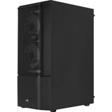 Aerocool Quantum Mesh-G-BK-V2 Midi Tower Noir, boîtier pc Noir/gris | 3x USB-A | RGB | Verre Trempé