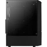 Aerocool Quantum Mesh-G-BK-V2 Midi Tower Noir, boîtier pc Noir/gris | 3x USB-A | RGB | Verre Trempé